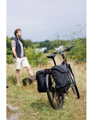 Dubbele fietstas New Looxs Vigo Double - 40 liter - 30 x 19 x 40 cm (2x) - Black-Green