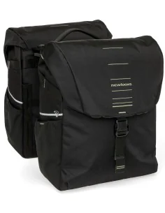 Dubbele fietstas New Looxs Vigo Double MIK 2.0 - 40 liter - 30 x 19 x 40 cm (2x) - Black-Green