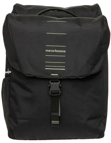 Dubbele fietstas New Looxs Vigo Double MIK 2.0 - 40 liter - 30 x 19 x 40 cm (2x) - Black-Green