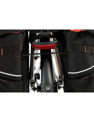 Dubbele fietstas New Looxs Vigo Double MIK 2.0 - 40 liter - 30 x 19 x 40 cm (2x) - Black-Orange