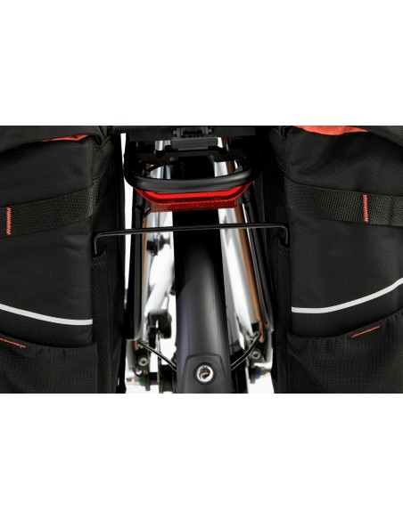 Dubbele fietstas New Looxs Vigo Double MIK 2.0 - 40 liter - 30 x 19 x 40 cm (2x) - Black-Orange