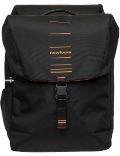 Dubbele fietstas New Looxs Vigo Double RackTime 2.0 - 40 liter - 30 x 19 x 40 cm (2x) - Black-Orange 2