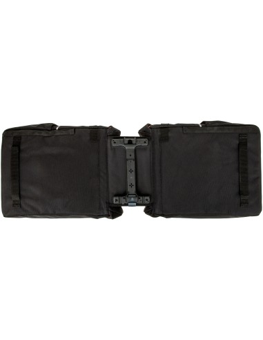 Dubbele fietstas New Looxs Vigo Double RackTime 2.0 - 40 liter - 30 x 19 x 40 cm (2x) - Black-Orange