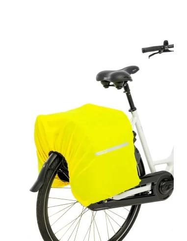 Dubbele fietstas New Looxs Vigo Double RackTime 2.0 - 40 liter - 30 x 19 x 40 cm (2x) - Black-Orange