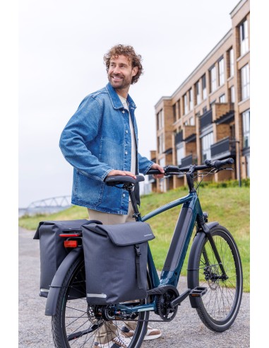 Enkele fietstas New Looxs Hamar Single - 19 liter - 32 x 16 x 40 cm - Anthracite