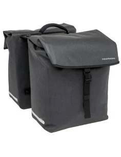Dubbele fietstas New Looxs Hamar Double MIK 2.0 - 38 liter - 32 x 16 x 40 cm (2x) - Anthracite