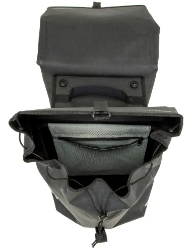 Dubbele fietstas New Looxs Hamar Double MIK 2.0 - 38 liter - 32 x 16 x 40 cm (2x) - Anthracite