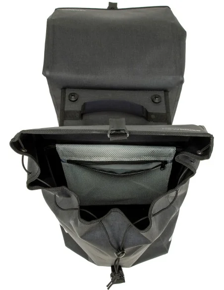 Dubbele fietstas New Looxs Hamar Double MIK 2.0 - 38 liter - 32 x 16 x 40 cm (2x) - Anthracite