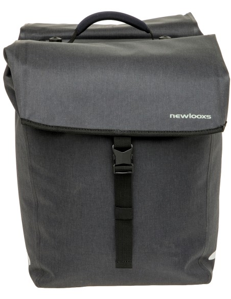 Dubbele fietstas New Looxs Hamar Double MIK 2.0 - 38 liter - 32 x 16 x 40 cm (2x) - Anthracite