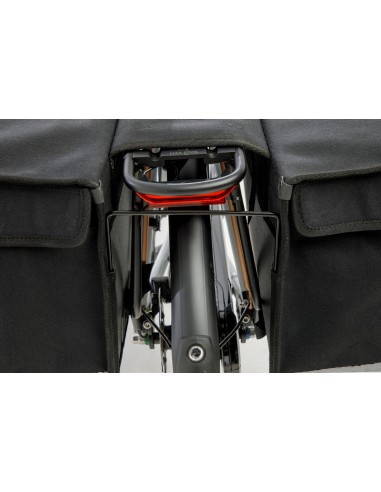 Dubbele fietstas New Looxs Canvas Deluxe - 46 liter - 39 x 18 x 33 cm (2x) - Black