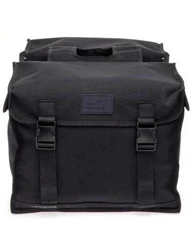 Dubbele fietstas New Looxs Canvas Camping - 66 liter - 43 x 22 x 35 cm (2x) - Black