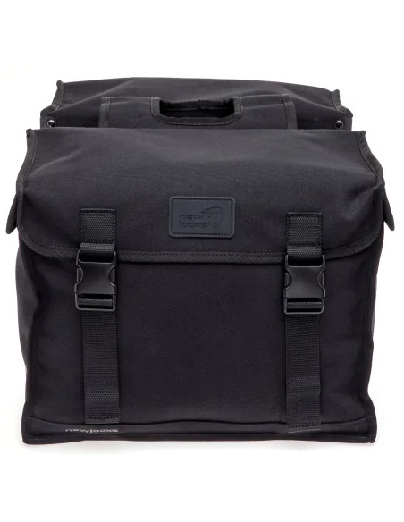 Dubbele fietstas New Looxs Canvas Camping - 66 liter - 43 x 22 x 35 cm (2x) - Black