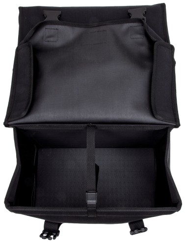 Dubbele fietstas New Looxs Canvas Camping - 66 liter - 43 x 22 x 35 cm (2x) - Black