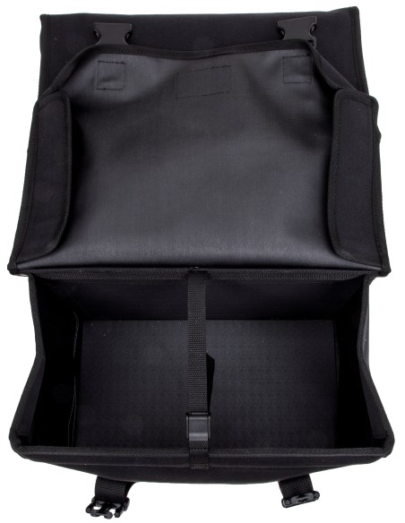 Dubbele fietstas New Looxs Canvas Camping - 66 liter - 43 x 22 x 35 cm (2x) - Black