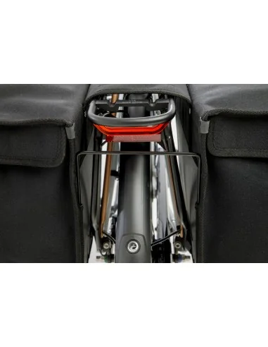 Dubbele fietstas New Looxs Canvas Camping - 66 liter - 43 x 22 x 35 cm (2x) - Black