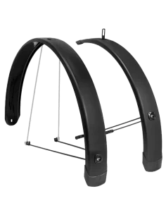 Spatbord set Eurofender Tempo Square 28 inch 65mm - zwart