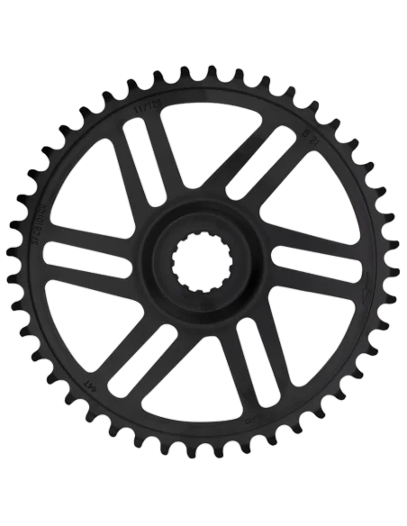 Kettingblad 44T KMC - geschikt voor Bosch generatie 3 - zwart