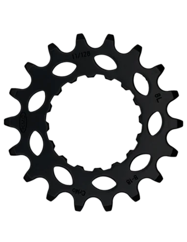 Tandwiel KMC Voor Bosch 18T CRO-MO Staal 11/128 inch - Zwart