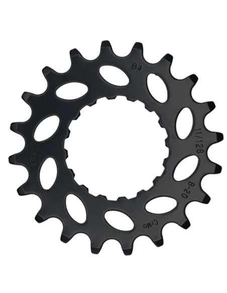 Tandwiel KMC Voor Bosch 20 O-MO Staal 11/128 inch - Zwart