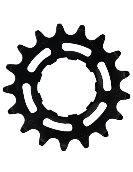 Tandwiel KMC Voor enviolo 17T O-MO Staal 3/32 inch - Zwart