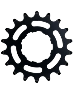 Tandwiel KMC Voor enviolo 18T O-MO Staal 3/32 inch - Zwart