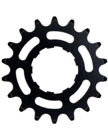 Tandwiel KMC Voor enviolo 18T O-MO Staal 3/32 inch - Zwart