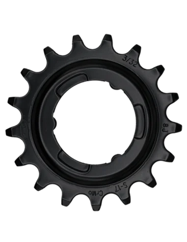 Tandwiel KMC Voor Shimano 17T O-MO Staal 3/32 inch - Zwart