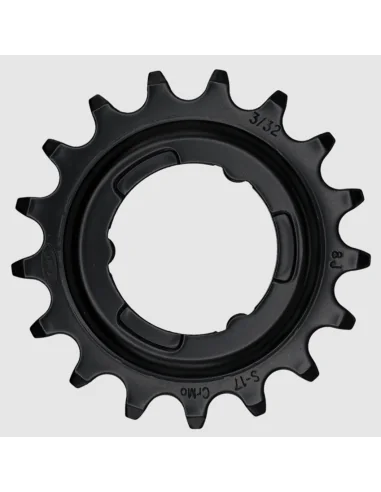 Tandwiel KMC Voor Shimano 17T O-MO Staal 3/32 inch - Zwart