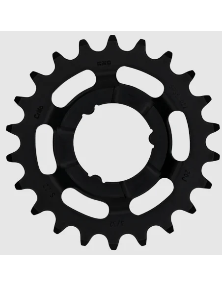 Tandwiel KMC Voor Shimano 22T O-MO Staal 3/32 inch - Zwart