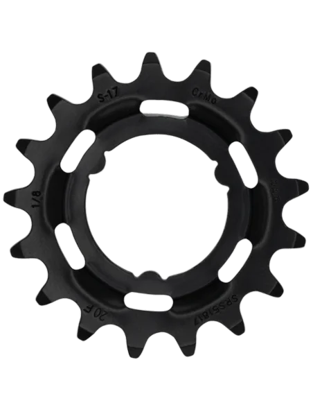 Tandwiel KMC Voor Shimano 17T O-MO Staal 1/8 inch - Zwart