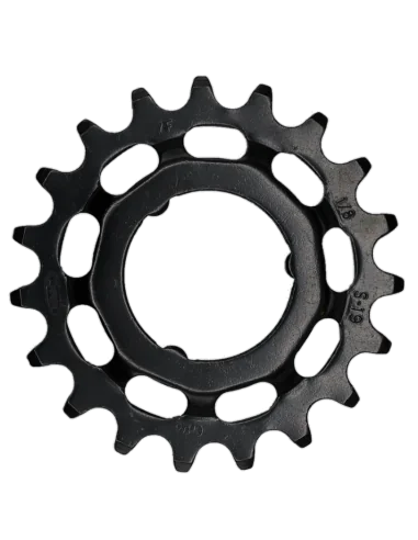 Tandwiel KMC Voor Shimano 19T O-MO Staal 1/8 inch - Zwart