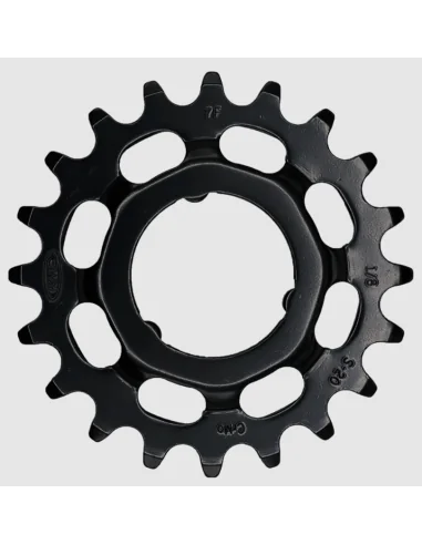 Tandwiel KMC Voor Shimano 20T O-MO Staal 1/8 inch - Zwart