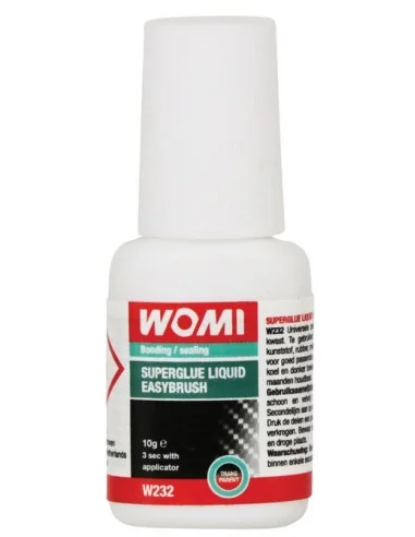 Secondelijm Womi W232 Superglue Liquid Easybrush Transparant 10 gram