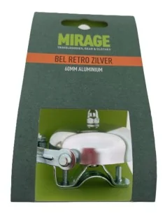 Mirage Fietsbel Retro Classic - 60 mm - zilver 2