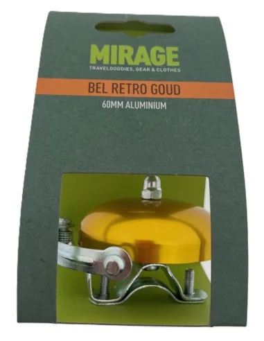 Mirage Fietsbel Retro Classic - 60 mm - goud