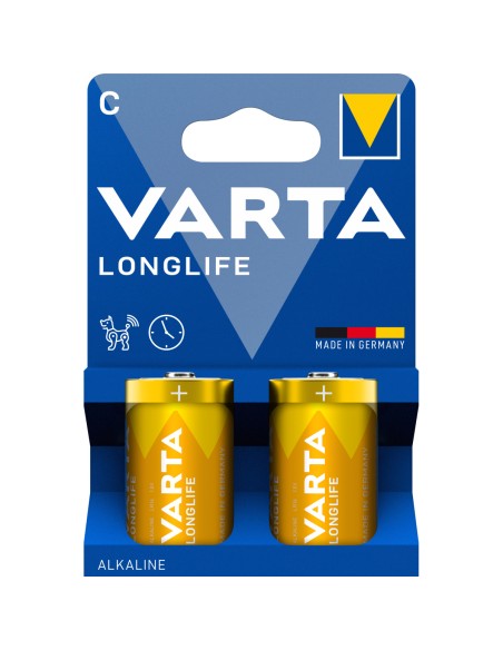 Batterij Varta Longlife Alkaline LR14 C (2x)