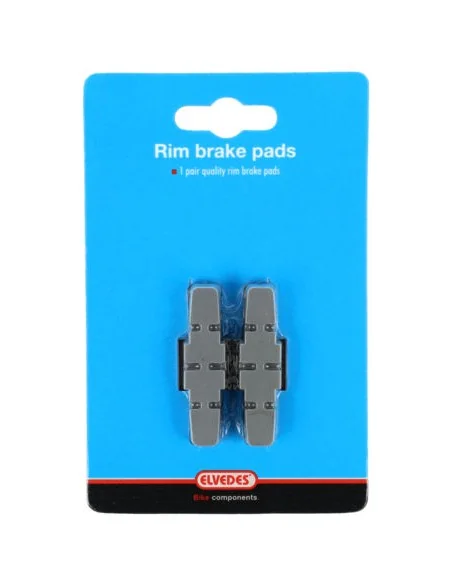 Rembloksets Elvedes power pads Magura HS11 / HS33 - grijze compound (op kaart)