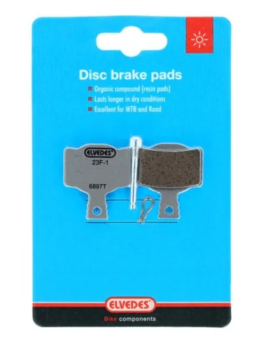 Schijfremblokset Elvedes - Magura - Organische Compound (resin) - 1 paar