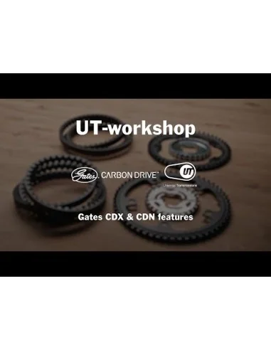 Aandrijfriem Gates CDX Carbon Drive 118T - zwart/zwart