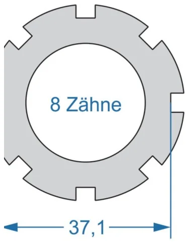Power Tool Cyclus 2-zijdig T8 37.1 & T12 24.0