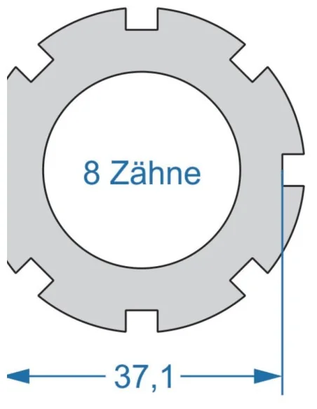 Power Tool Cyclus 2-zijdig T8 37.1 & T12 24.0
