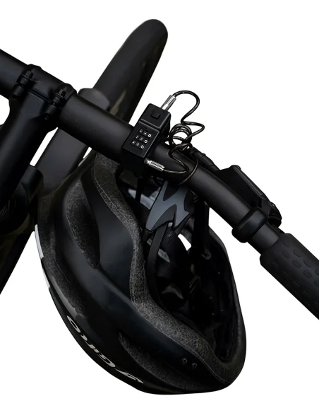 Fietshelmslot LCKT met stuurbevestiging - codeslot, 90 cm
