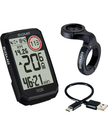 Fietscomputer Sigma Rox 4.0 Endurance - zwart