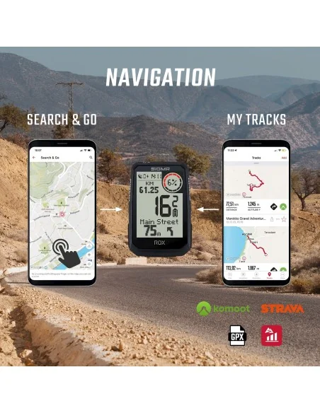 Fietscomputer Sigma Rox 4.0 Endurance - zwart