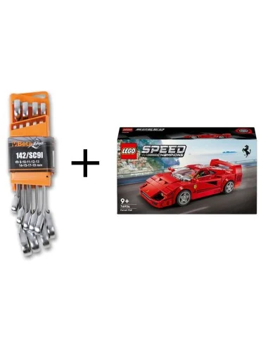 9-delige Beta Tool set omschakelbare ratelringsteeksleutels in houder, inclusief gratis Lego