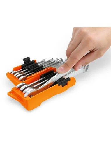 9-delige Beta Tool set omschakelbare ratelringsteeksleutels in houder, inclusief gratis Lego