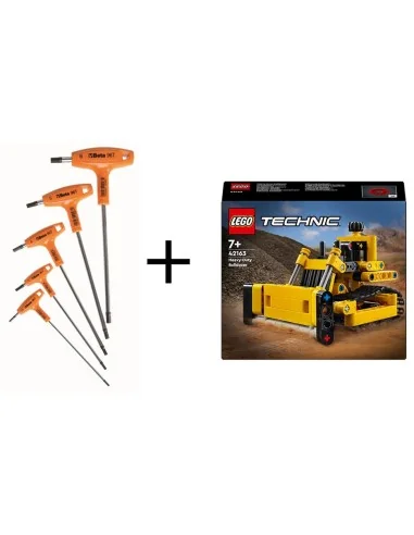 5-delige Beta Tools set inbussleutels met krachtgreep, inclusief gratis Lego