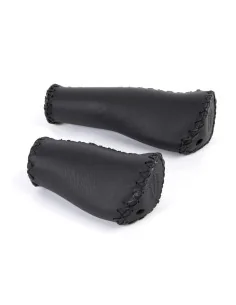 Handvatset Velo Ergo leer - 135/92 mm - zwart