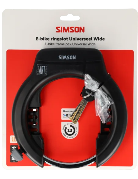 Ringslot Simson E-bike Universeel Wide - ART 2 - zwart