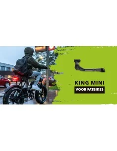 Achterstandaard Ursus King Mini R78 - 16 t/m 24'' - geschikt voor fatbike - 40 mm boutafstand - zwart
